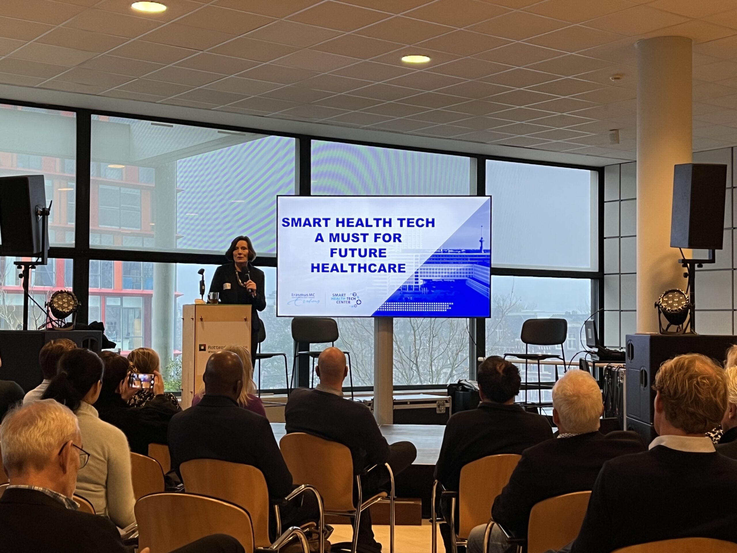 Greet Vink presents the Erasmus MC Smart Health Tech Center